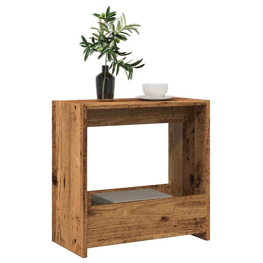 vidaXL Side Table Παλιό ξύλο 50x26x50 cm Κατασκευασμένο ξύλο
