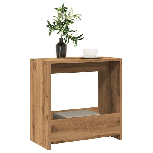 vidaXL Side Table Artisan Oak 50x26x50 cm Κατασκευασμένο ξύλο