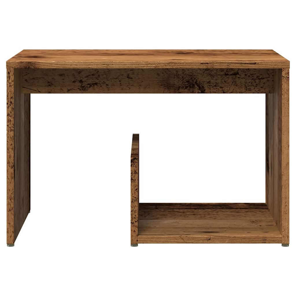 vidaXL Side Table Παλιό ξύλο 59x36x38 cm Κατασκευασμένο ξύλο