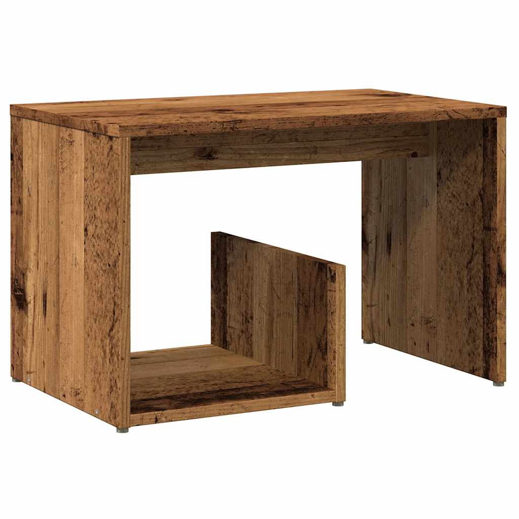 vidaXL Side Table Παλιό ξύλο 59x36x38 cm Κατασκευασμένο ξύλο