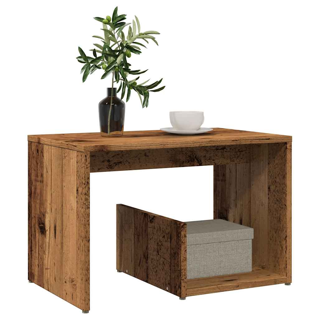 vidaXL Side Table Παλιό ξύλο 59x36x38 cm Κατασκευασμένο ξύλο