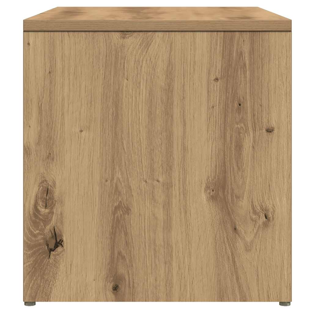 vidaXL Side Table Artisan Oak 59x36x38 cm Κατασκευασμένο ξύλο