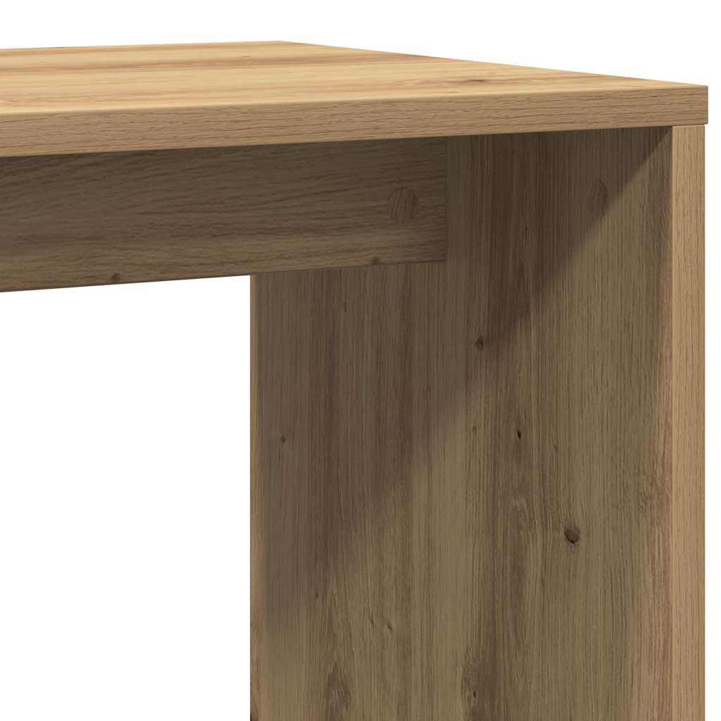 vidaXL Side Table Artisan Oak 59x36x38 cm Κατασκευασμένο ξύλο