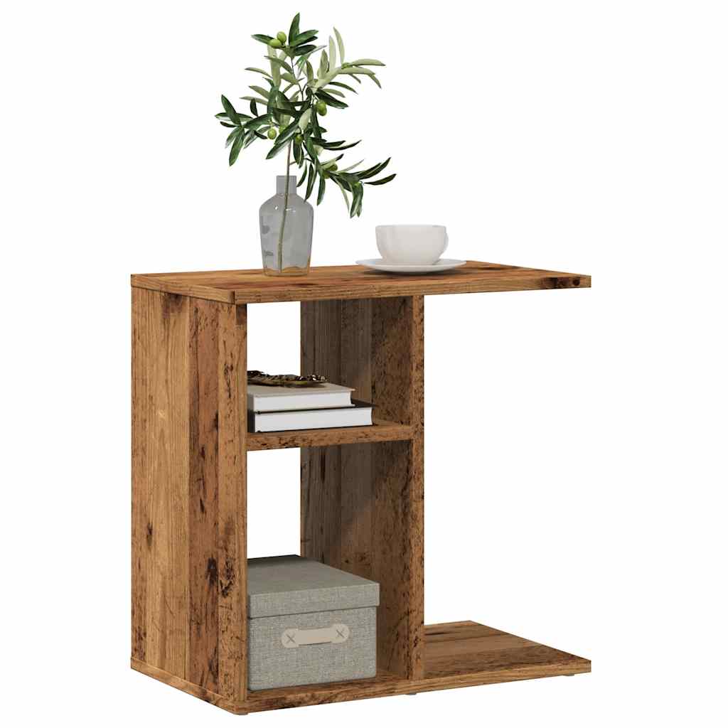 vidaXL Side Table Παλιό ξύλο 50x30x50 cm Κατασκευασμένο ξύλο