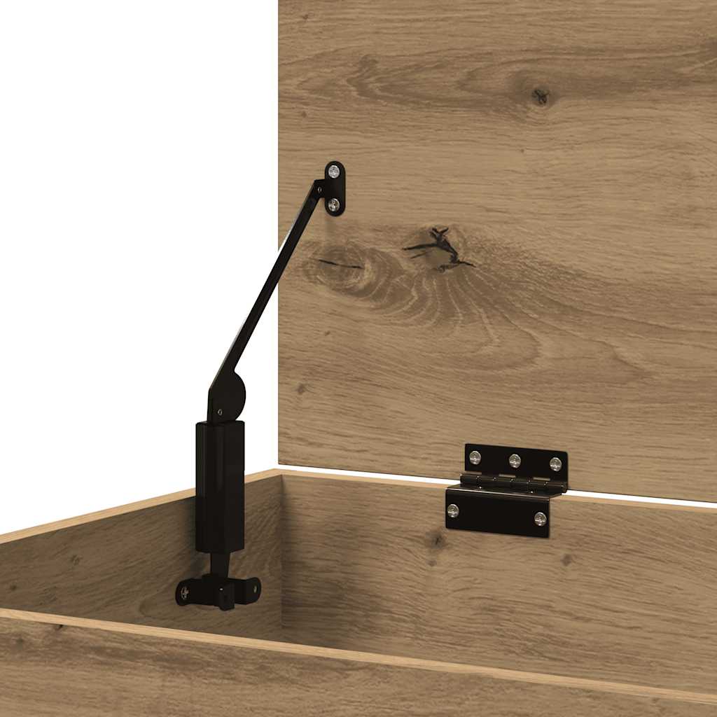 vidaXL Μπαούλο Αποθήκευσης Δρυς τεχνίτης 84 x 42 x 46 εκ