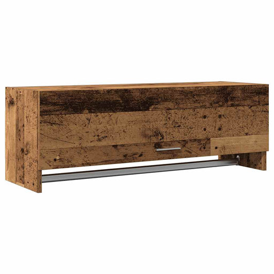 vidaXL Ντουλάπα Παλαιό ξύλο 100x32,5x35 cm Ξύλινο μηχανουργικό ξύλο