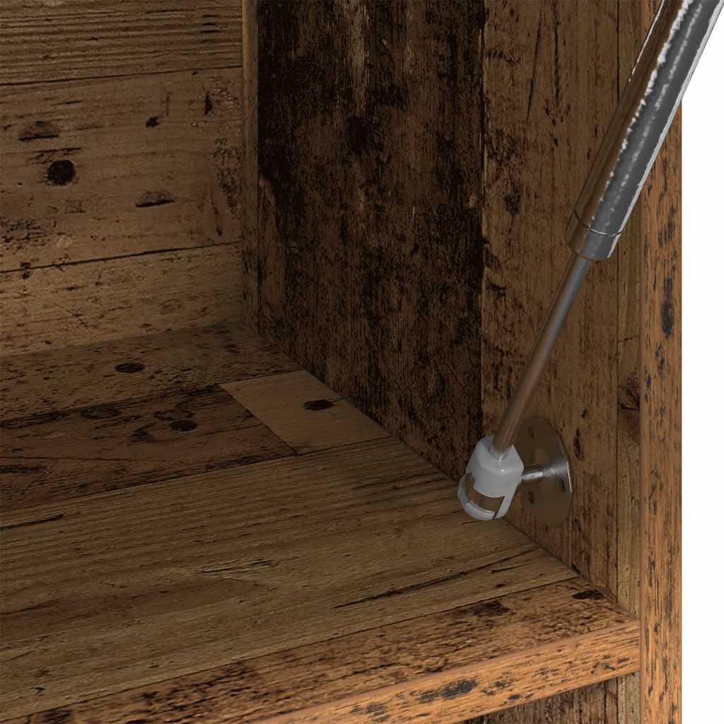vidaXL Ντουλάπα Παλαιό ξύλο 100x32,5x35 cm Ξύλινο μηχανουργικό ξύλο