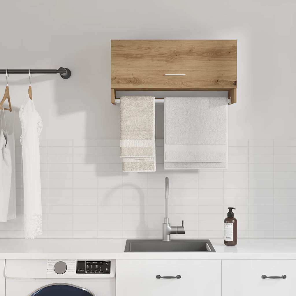 vidaXL Ντουλάπα Artisan Δρυς 70x32,5x35 cm Ξύλο μηχανής