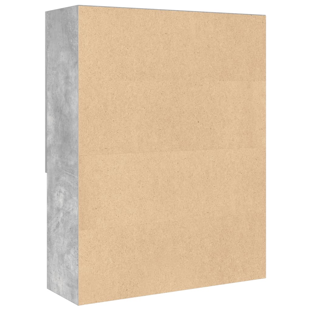 vidaXL Ντουλάπι Πλυντηρίου Γκρι Σκυροδέματος 70,5 x 25,5 x 90 εκ.