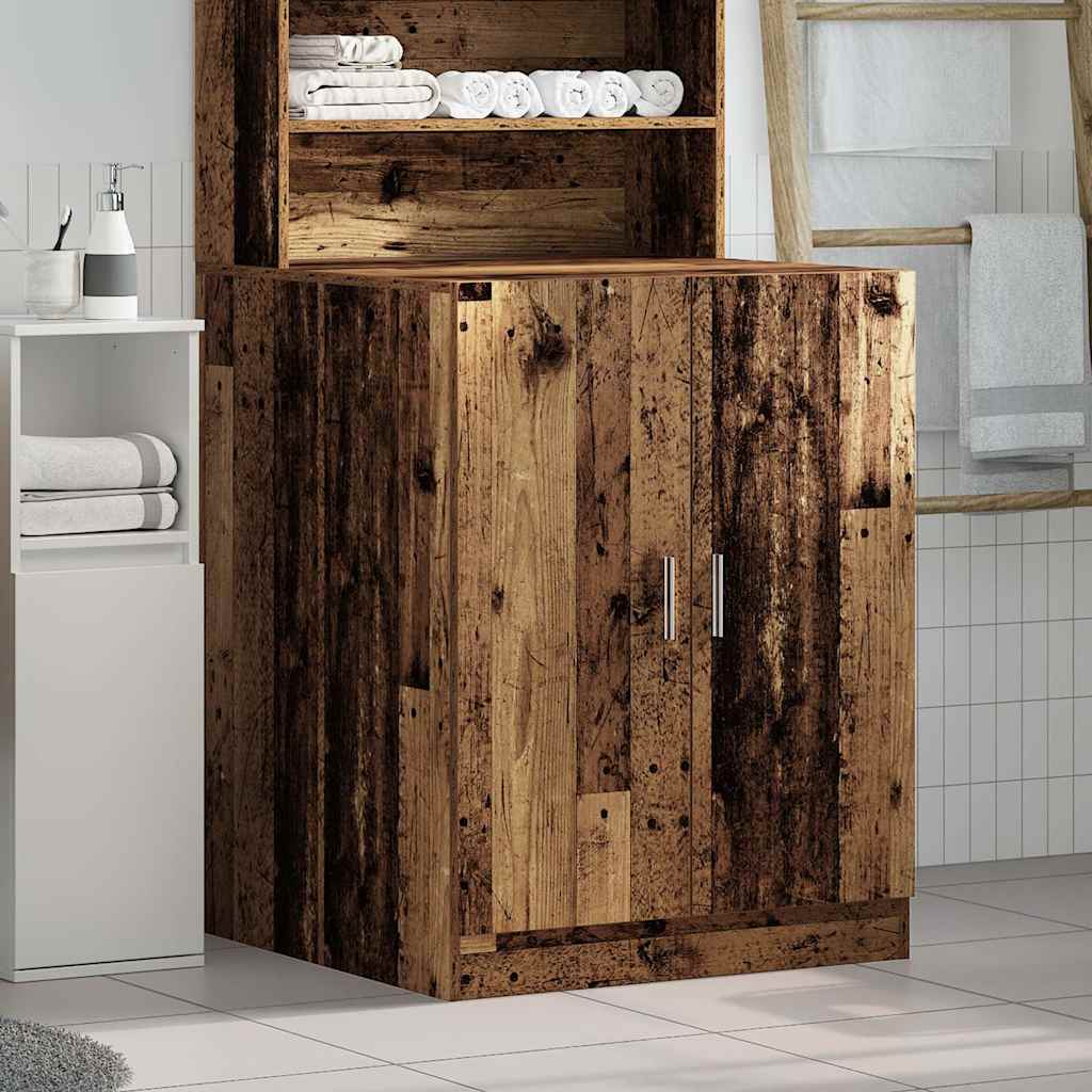 vidaXL Ντουλάπι Πλυντηρίου Όψη Παλαιού Ξύλου 70,5 x 71,5 x 91,5 εκ.