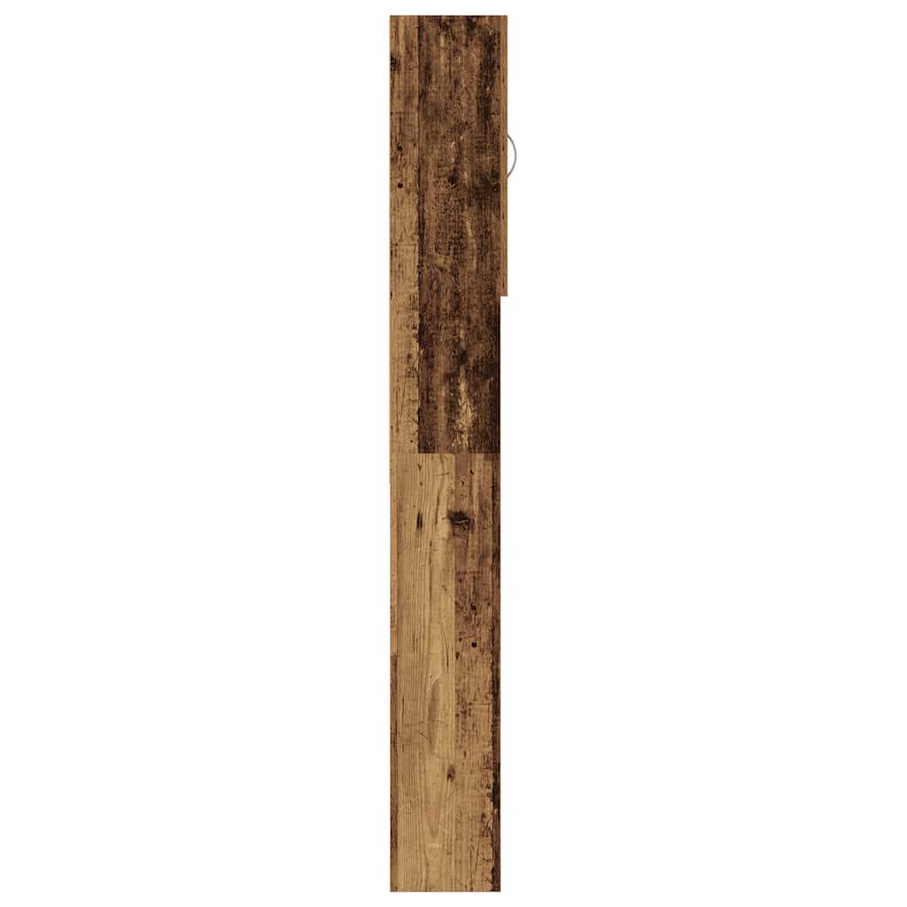 vidaXL Ντουλάπι Πλυντηρίου Παλιό Ξύλο 64 x 25,5 x 190 εκ.