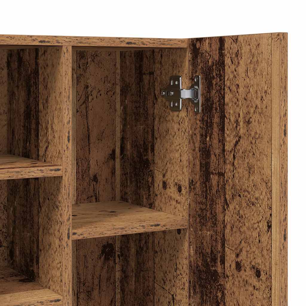 vidaXL Ντουλάπι Πλυντηρίου Παλιό Ξύλο 64 x 25,5 x 190 εκ.
