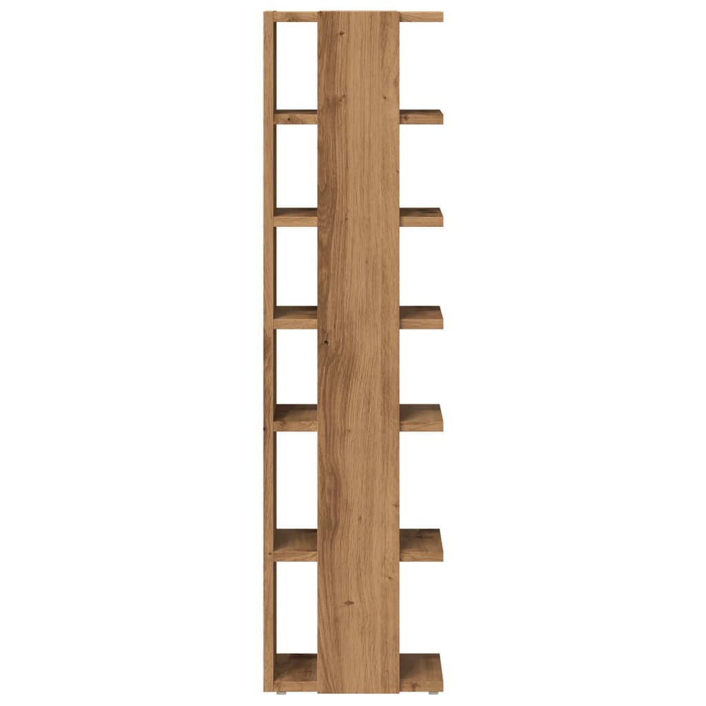 vidaXL Παπουτσοθήκη Χρώμα Αρτισιανή Δρυς 28x27x102 εκ. Επεξ. Ξύλο