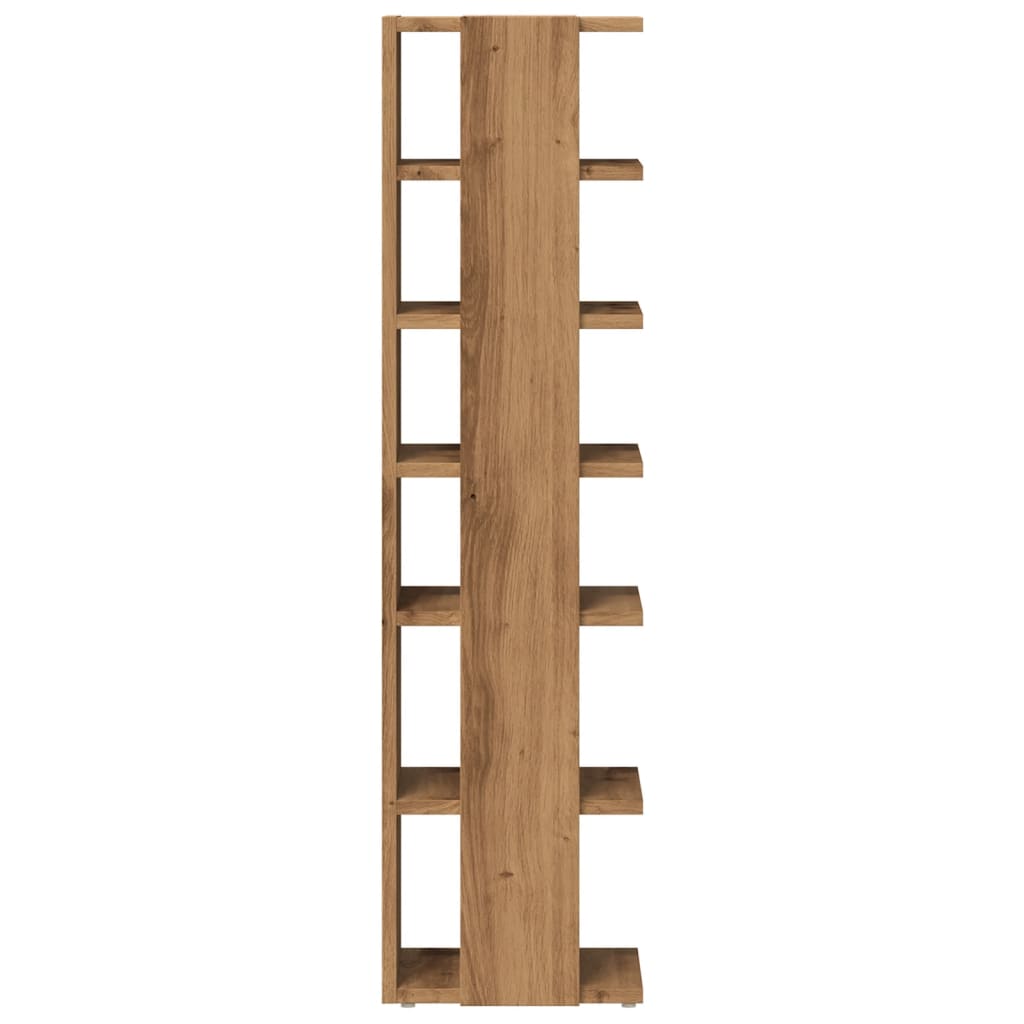 vidaXL Παπουτσοθήκες 2 τεμ. Αρτισιανή Δρυς 28x27x102 εκ. Επεξ. Ξύλο