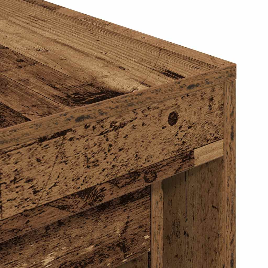 vidaXL Τραπεζάκια Ζιγκόν 3 τεμ. Παλαιό Ξύλο από Επεξεργασμένο Ξύλο