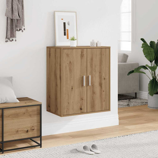 vidaXL Παπουτσοθήκη Τεχνίτης Δρυς 60x35x70 εκ. από Επεξεργασμένο Ξύλο