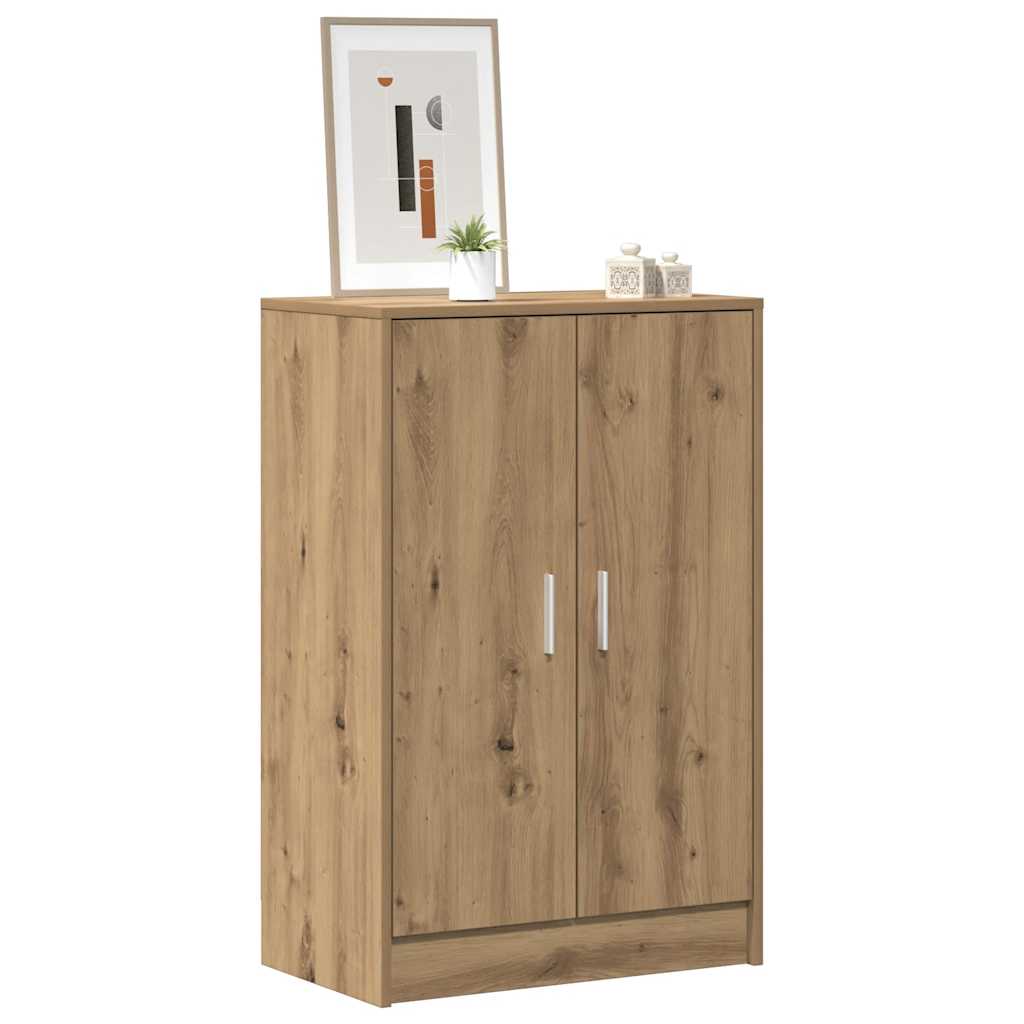 vidaXL Παπουτσοθήκη Αρτισιανή Δρυς 60x35x92 εκ. Επεξεργασμένο Ξύλο
