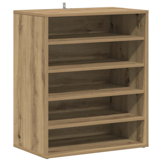 vidaXL Παπουτσοθήκη Αρτισιανή Δρυς 60x35x70 εκ. Επεξεργασμένο Ξύλο