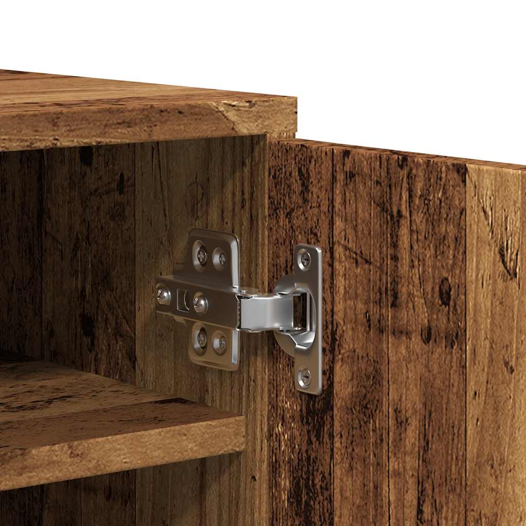 ντουλάπι παπουτσιών vidaXL Παλιό ξύλο 32x35x92 cm Κατασκευασμένο ξύλο