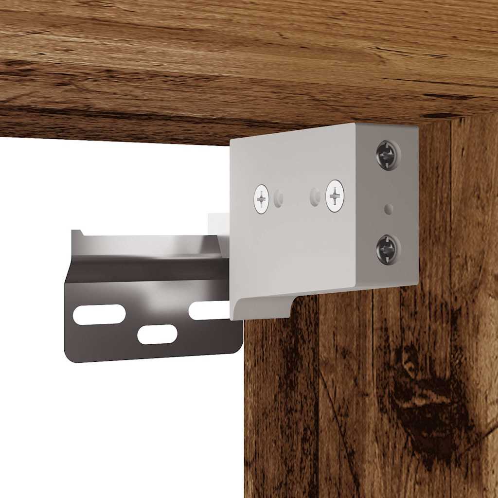 vidaXL Παπουτσοθήκη Παλιό Ξύλο 32 x 35 x 70 εκ. από Μοριοσανίδα