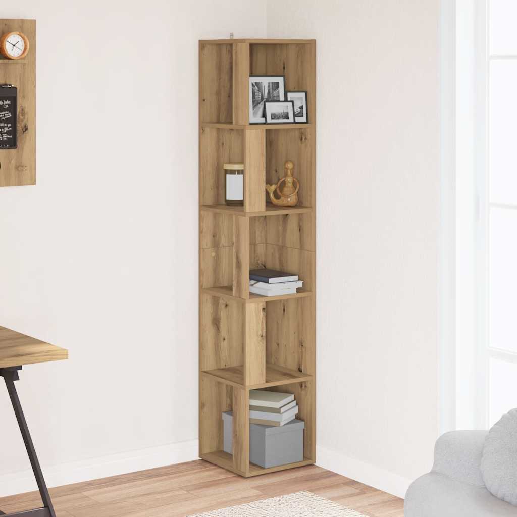vidaXL Γωνιακό ντουλάπι Artisan Oak 33x33x165 cm Κατασκευασμένο ξύλο