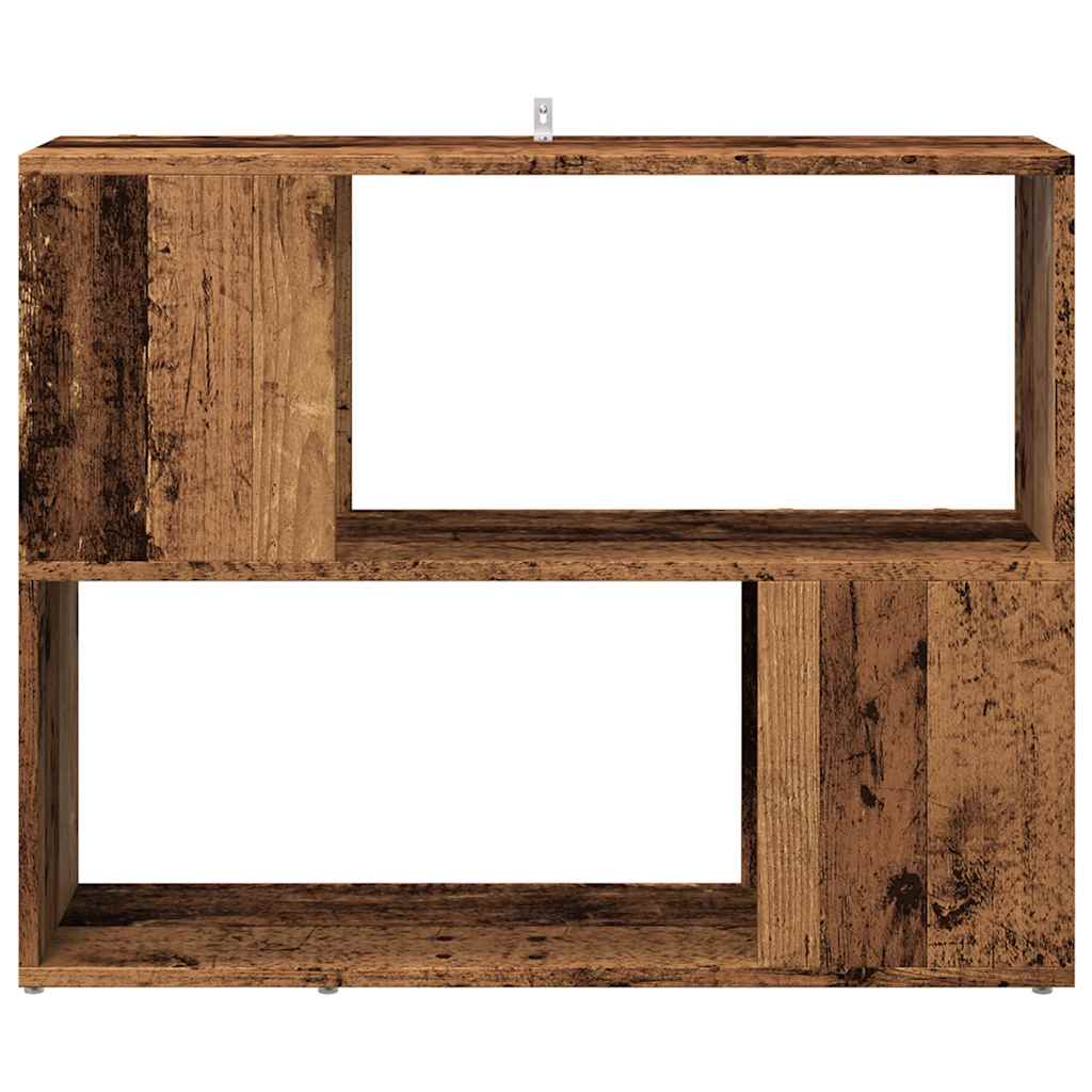 vidaXL Ντουλάπι βιβλίων/διαχωριστικό δωματίου Παλιό ξύλο 80x24x63 cm