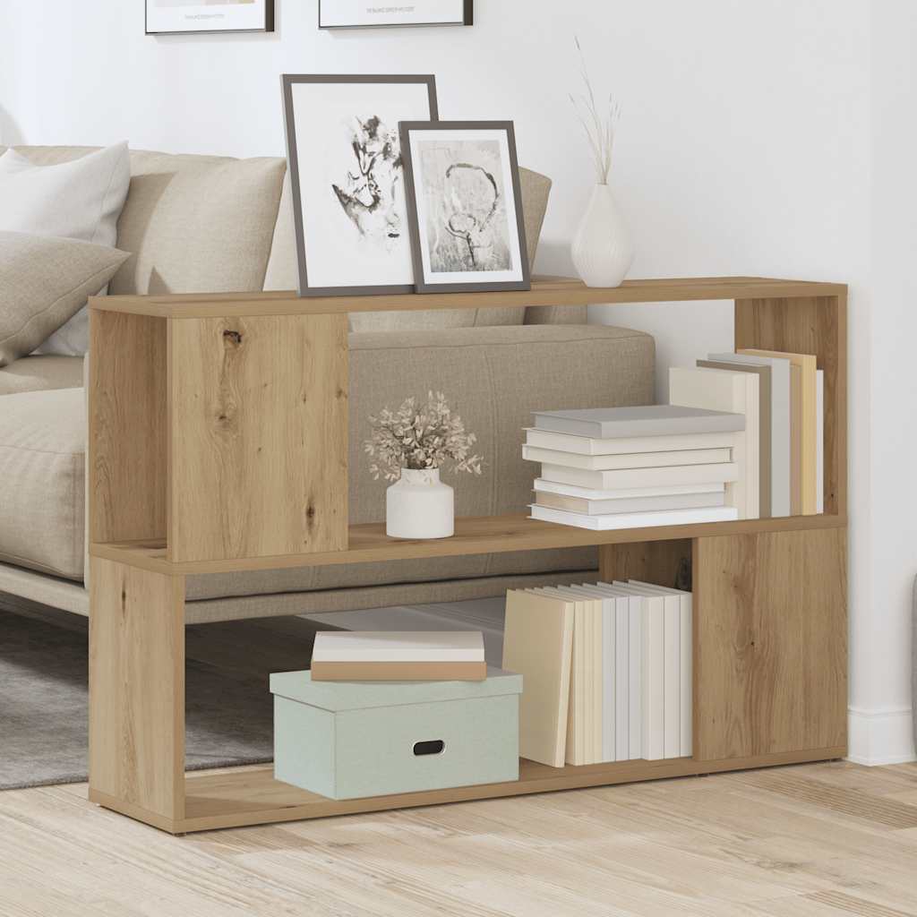 vidaXL Βιβλιοθήκη Αρτισιανή Δρυς 100x24x63 εκ. Επεξεργ. Ξύλο