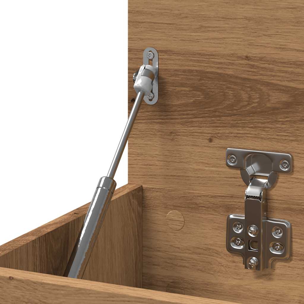 vidaXL Πάγκος Παπουτσιών τεχνίτης Δρυς 80x30x45 εκ. Επεξεργασμένο Ξύλο