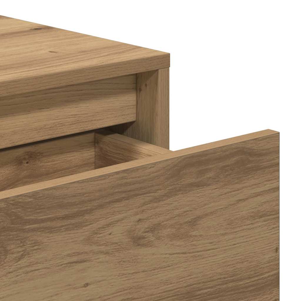 vidaXL Τραπέζι Κονσόλα Αρτισιανή Δρυς 100x35x76,5εκ Επεξεργασμένο Ξύλο