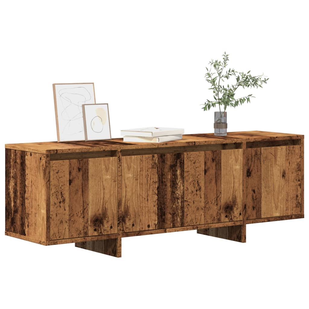 vidaXL Έπιπλο Τηλεόρασης Παλιό Ξύλο 120x30x40,5 εκ. από Μοριοσανίδα