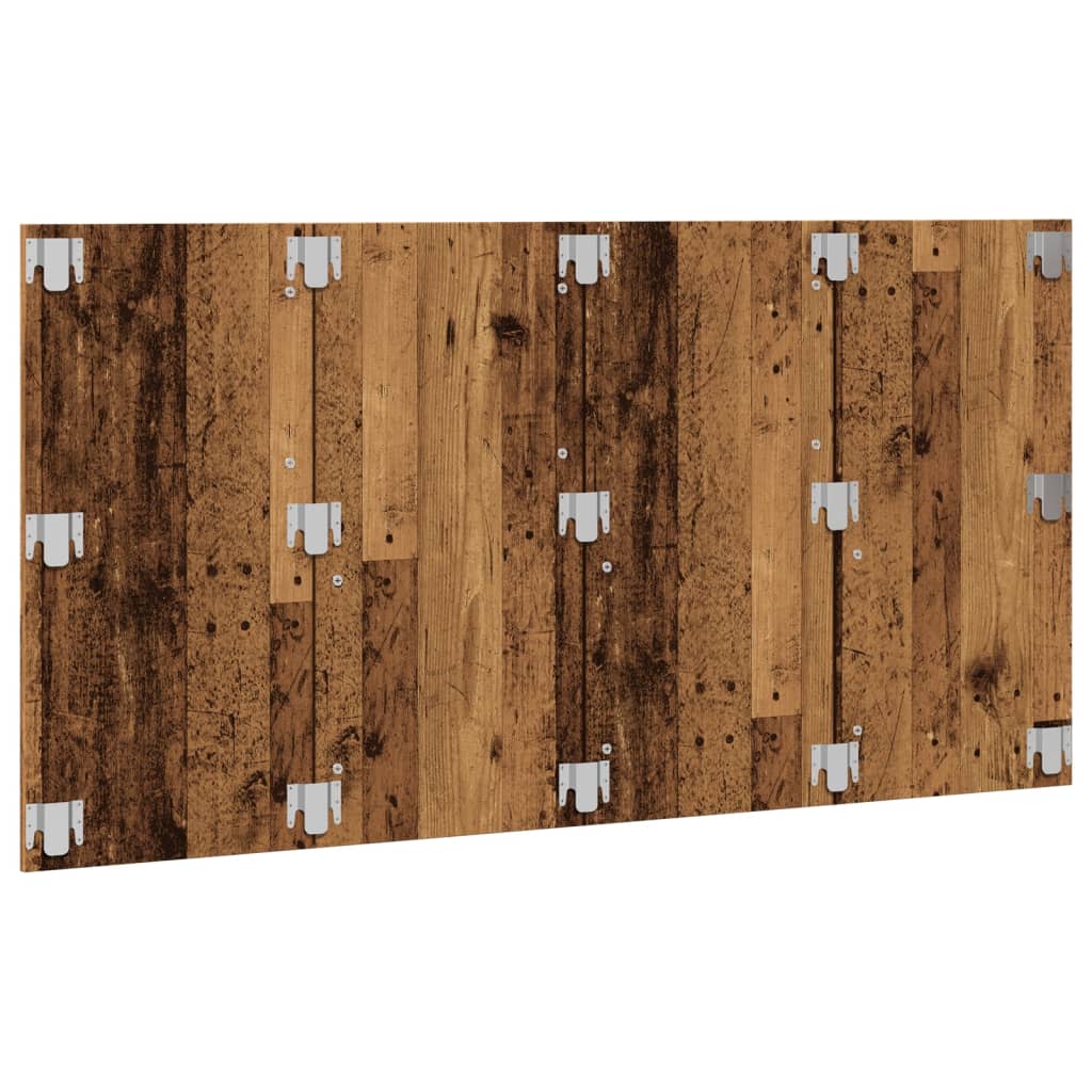 vidaXL κεφαλάρι κρεβατιού Παλιό ξύλο 160x1,5x80 cm Ξύλο μηχανής
