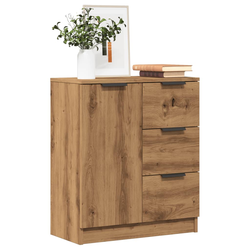 vidaXL Μπουφές Αρτισιανή Δρυς 60 x 30 x 70 εκ. από Επεξεργασμένο Ξύλο