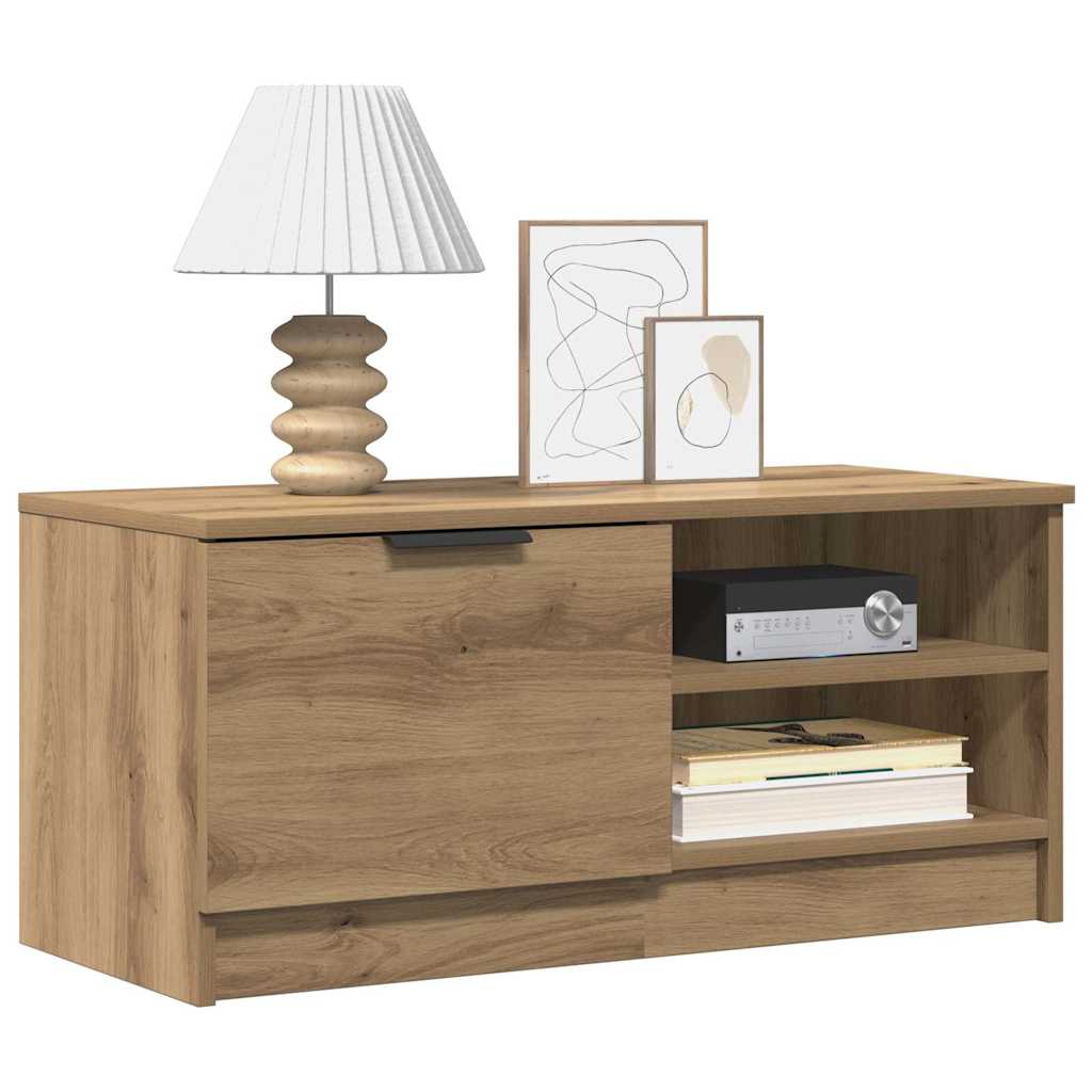 vidaXL Σετ ντουλάπι τηλεόρασης 2 τεμαχίων Artisan Oak 80x35x36,5 cm