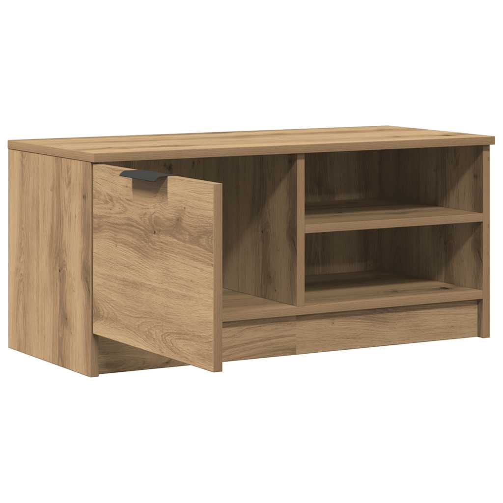 vidaXL Σετ ντουλάπι τηλεόρασης 2 τεμαχίων Artisan Oak 80x35x36,5 cm