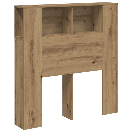 vidaXL Ντουλάπι κεφαλάρι Δρυς τεχνίτης 100x18,5x102,5 cm