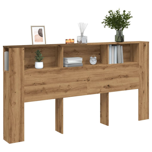 vidaXL Κεφαλάρι Με Αποθηκευτικό Χώρο 200x18,5x102,5 εκ. Επεξ. Ξύλο