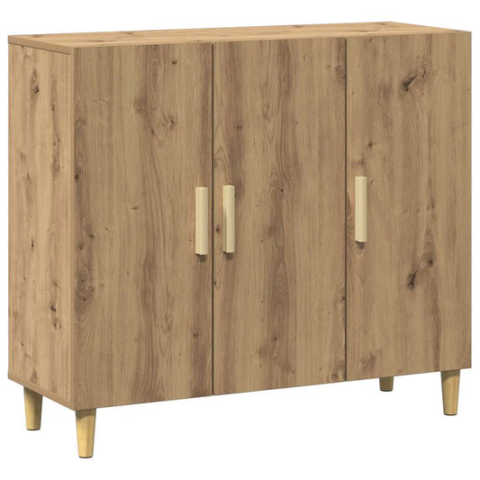 vidaXL Ντουλάπι Αρτισιανή Δρυς 90 x 34 x 80 εκ. από Επεξεργασμένο Ξύλο