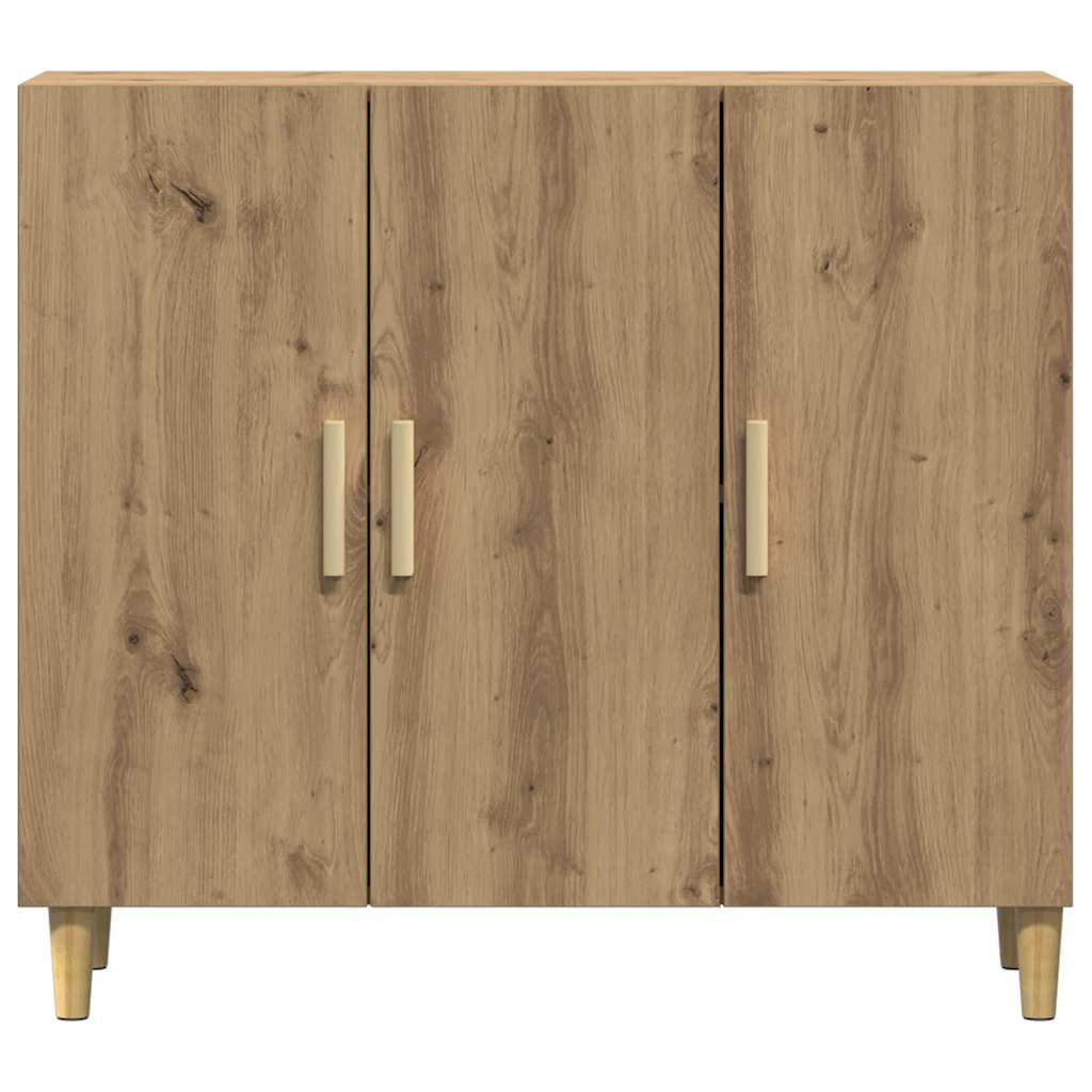 vidaXL Ντουλάπι Αρτισιανή Δρυς 90 x 34 x 80 εκ. από Επεξεργασμένο Ξύλο