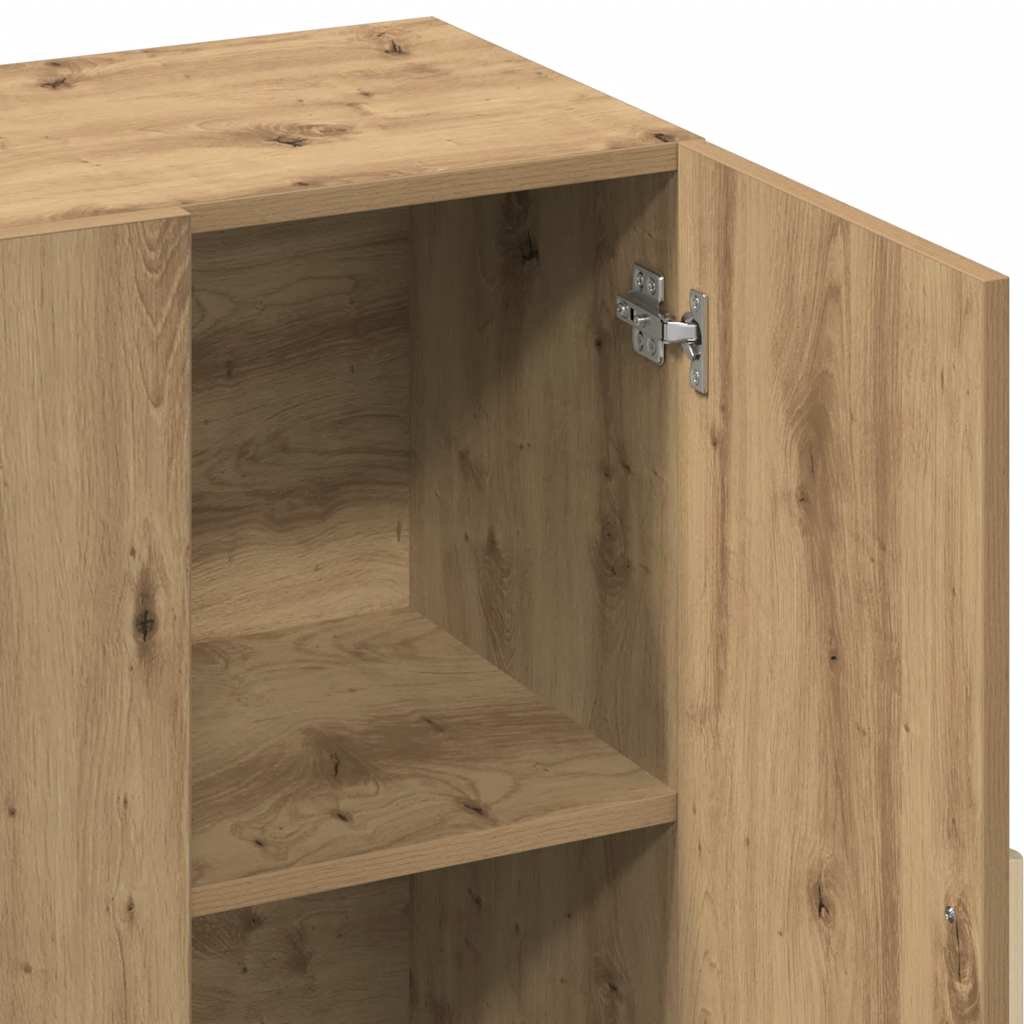 vidaXL Ντουλάπι Αρτισιανή Δρυς 90 x 34 x 80 εκ. από Επεξεργασμένο Ξύλο