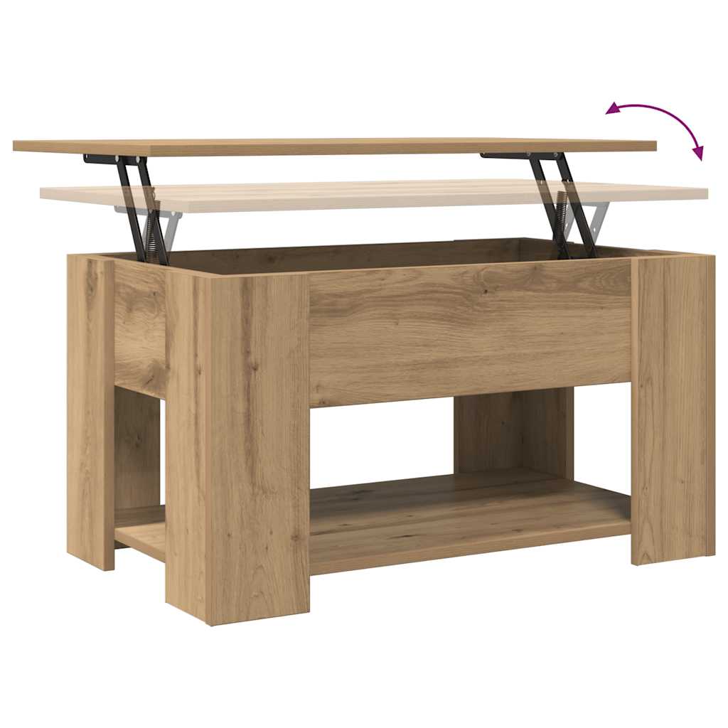 vidaXL Τραπεζάκι σαλονιού Artisan Oak 79x49x41 cm Κατασκευασμένο ξύλο