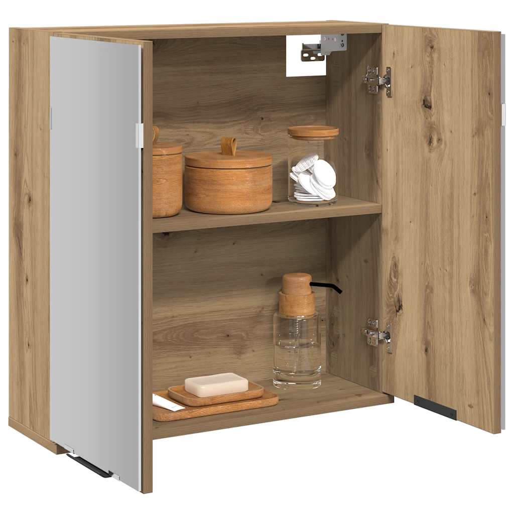 vidaXL Ντουλάπι Μπάνιου Τεχνίτης Δρυς 64x20x66,5 εκ Επεξεργασμένο Ξύλο