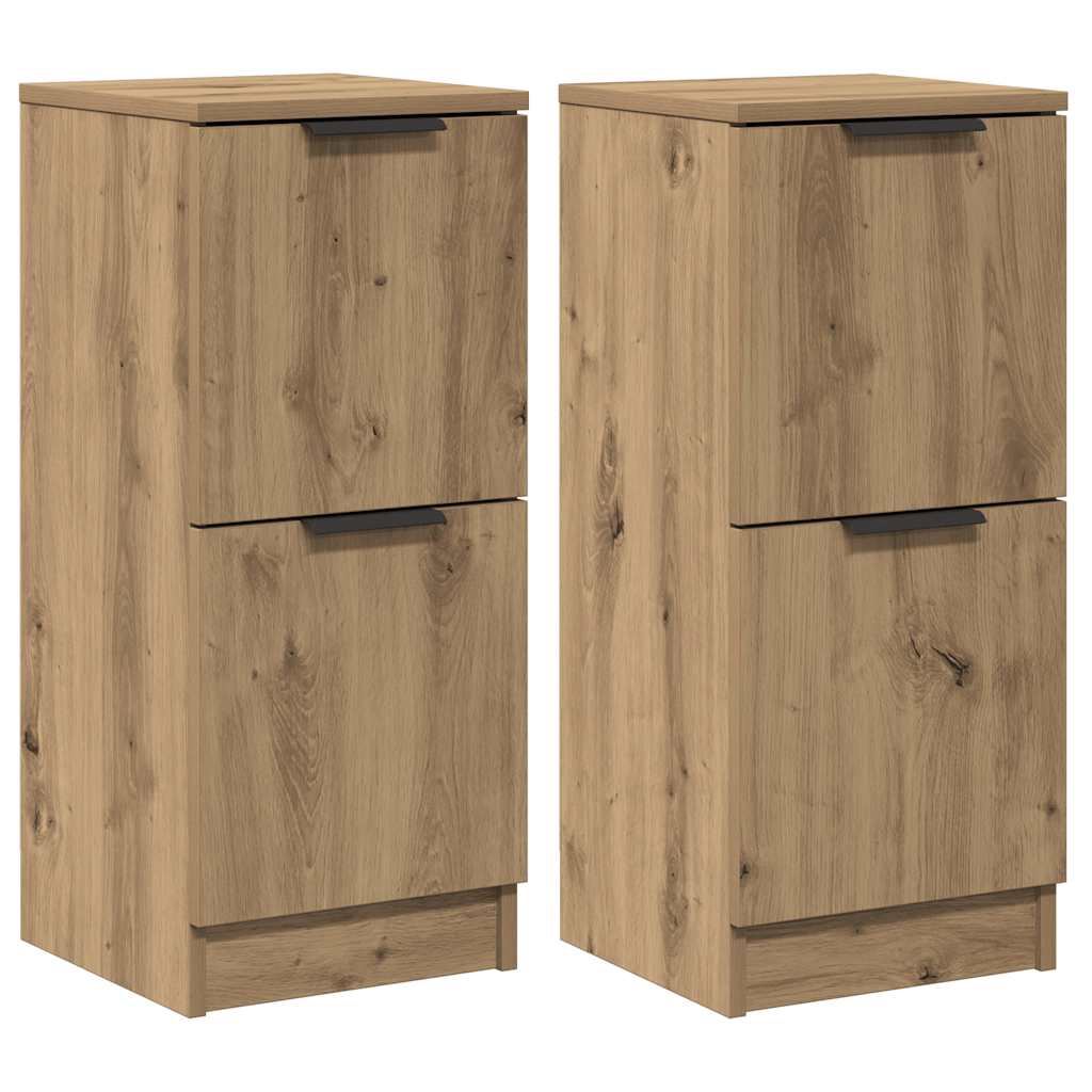 vidaXL Sideboards 2 τεμάχια Artisan Oak 30x30x70cm Κατασκευασμένο ξύλο