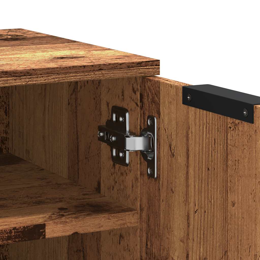 vidaXL Παπουτσοθήκη Όψη Παλαιού Ξύλου 29,5x35x70 εκ. Επεξ. Ξύλο