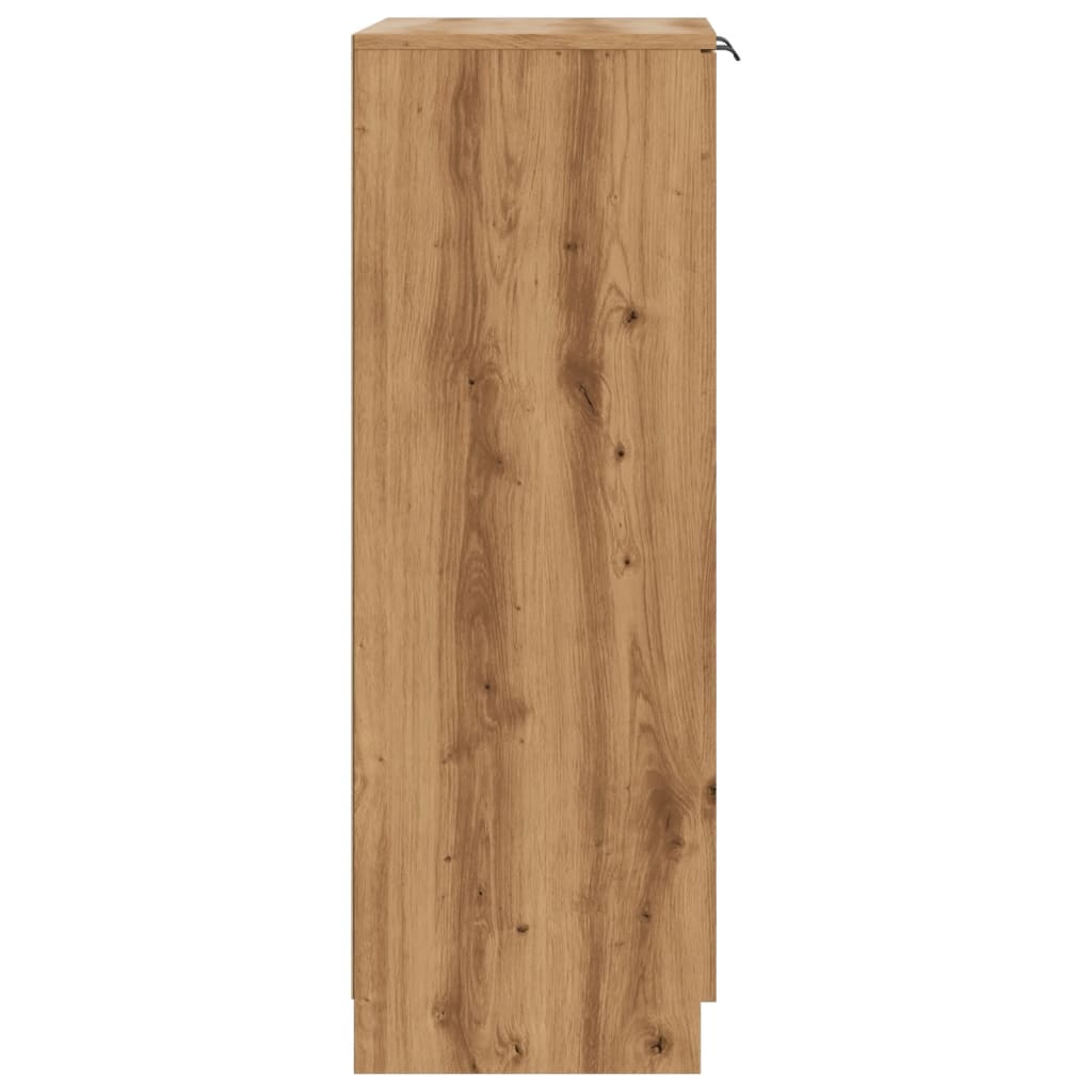 vidaXL Παπουτσοθήκη Αρτισιανή Δρυς 59x35x100,5 εκ. Επεξ. Ξύλο