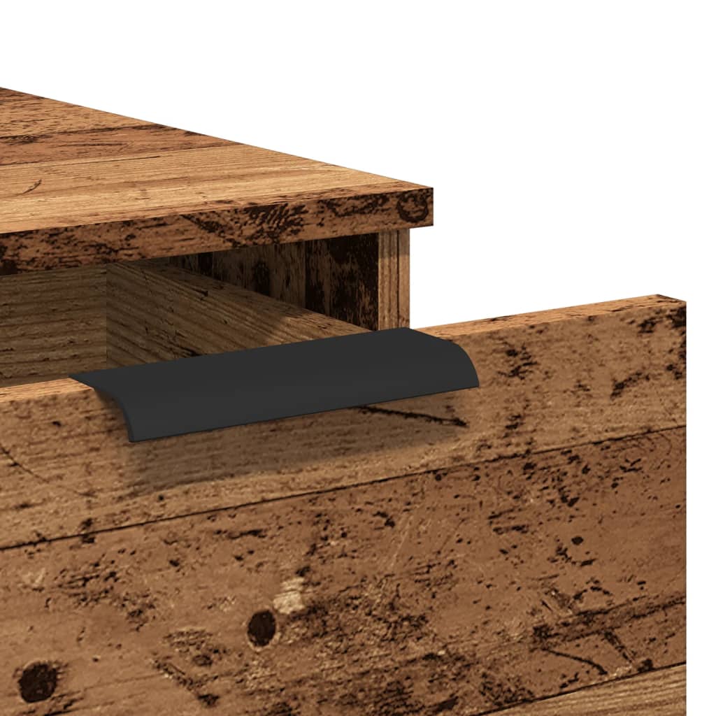 vidaXL Ντουλάπι Γραφείου Όψη Παλαιού Ξύλου 33x50x75 εκ. Επεξ. Ξύλο