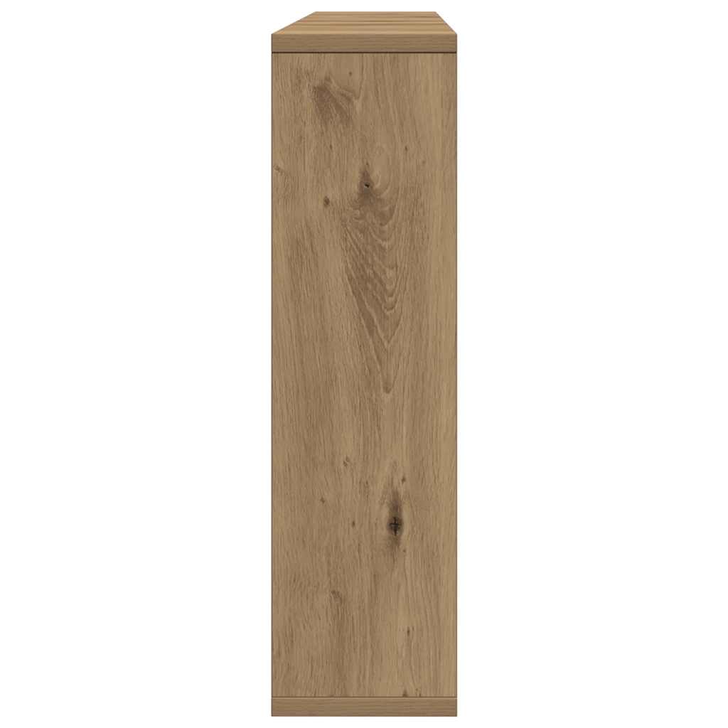 vidaXL Έπιπλο Καθρέπτη με LED Αρτισιανή Δρυς 76x15x55 εκ. Επεξ. Ξύλο