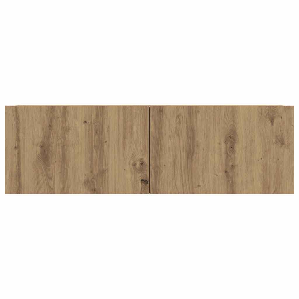 vidaXL Ντουλάπια Τοίχου Τηλεόρασης 2 Τεμ. Artisian Δρυς 100x30x30 εκ