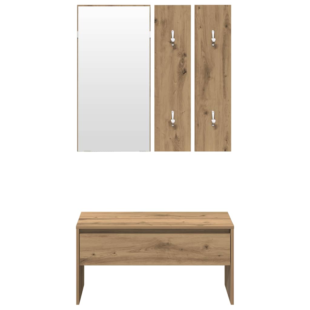 vidaXL σετ επίπλων διαδρόμου Artisan Oak Engineered Wood
