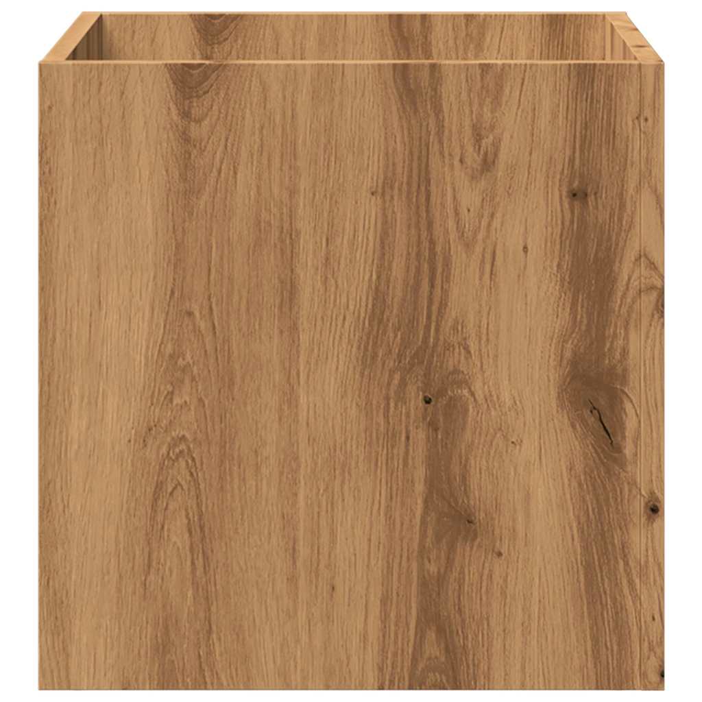 vidaXL Κουτί γλάστρας Artisan Oak 40x40x40 cm Κατασκευασμένο ξύλο