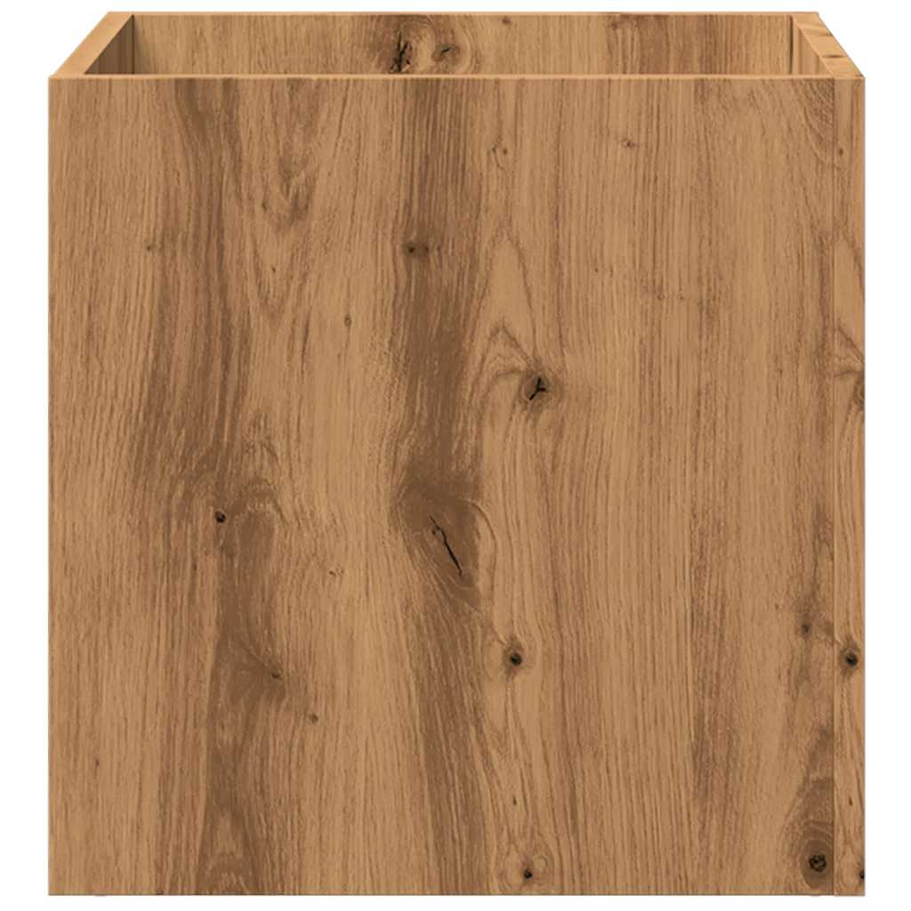 vidaXL Κουτί γλάστρας Artisan Oak 40x40x40 cm Κατασκευασμένο ξύλο